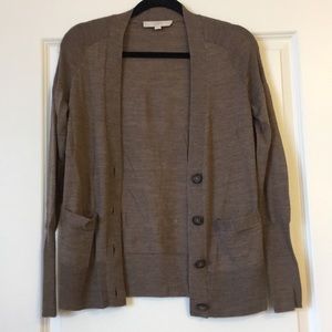 Brown Oversized Cardigan with Buttons